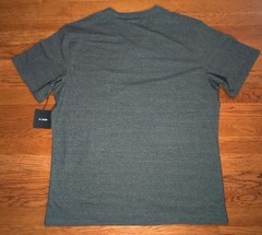 01. Algo Shirt Mens XL Gray Performance Quick Dry Lightweight Casual V Neck