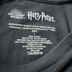 Harry Potter Wizarding World Black Gryffindor Crest Red Tie Tee Mens L