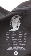John Lennon Imagine All The People Living Life In Peace Black Shirt XL black