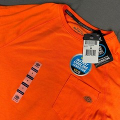 Dickies Performance Shirt Mens Medium Orange Temp-iQ Cooling Long Sleeve Pocket