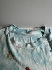 Vintage Liquid Blue Shirt Mens L Coral Reef Aquatic Ocean Fish AOP 90’s Thrashed