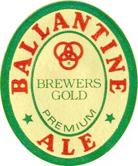 Ballantine Ale T-shirt Vintage logo Heavy Cotton. Size S-3X Short & Long Sleeve