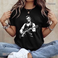 President Abraham Lincoln Guitar Shirt, Abe Lincoln Playing Guitar Design Tee