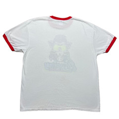 Moolay Bushpig Bait Co Ringer T Shirt Mens XL White Red Pig Graphic Outdoor Tee