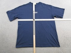 Vintage Mossimo T Shirt SZ XL 90s Single Stitch Double Sided Navy Blue USA Made