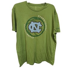 Bundle of 4 xl unisex cotton/polyester tshirts. Teal, gray, yellow, and green