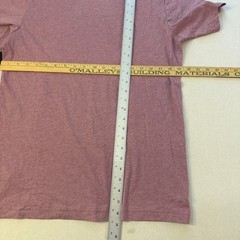 TravisMathew Mens Heathered Mauve Graphic T-Shirt Short Sleeve Logo Tee Medium
