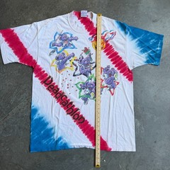 VTG 90s RARE Grateful Dead Atlanta Olympics Liquid Blue AOP Graphic Shirt Men XL