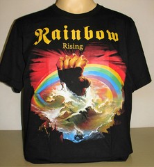 Rainbow Rising Reprint T-Shirt Hard Rock Band Hot Summer