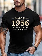 1956 Vintage Limited Edition Graphic T-Shirt Retro Year Star Design Tee