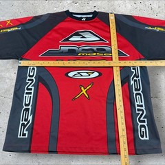 Vintage JNCO Moto Racing Jersey Shirt Y2K Skater Motocross Mens Size XL Red