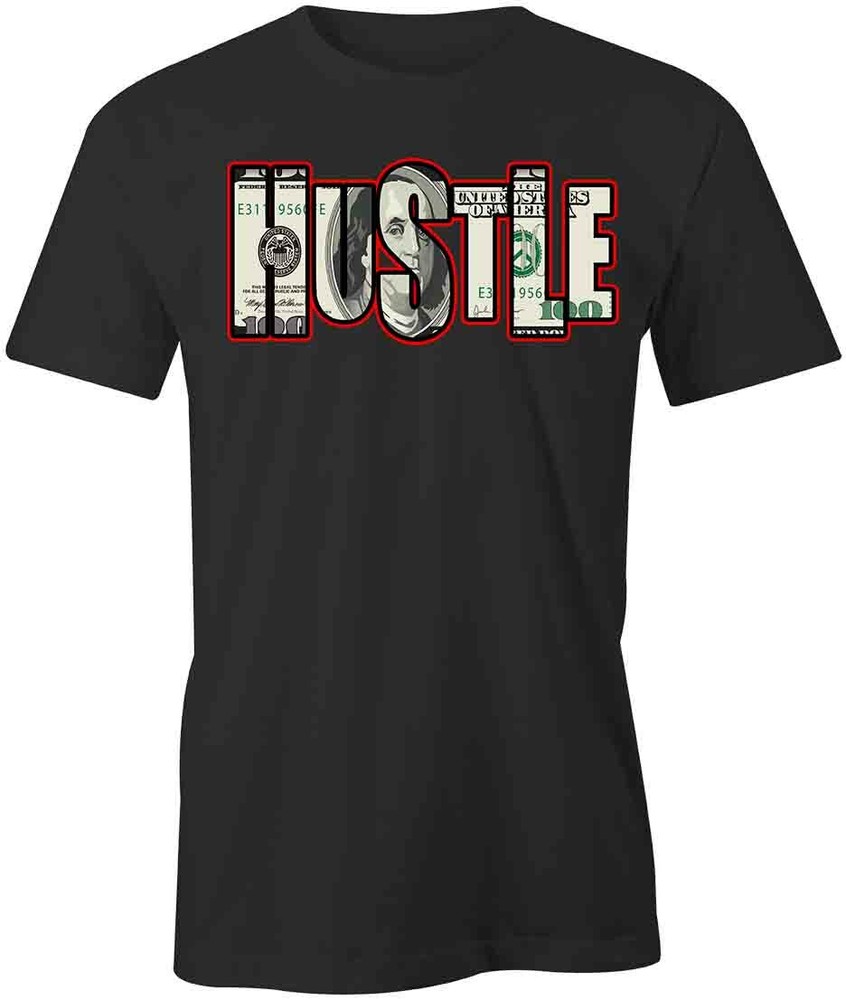 HUSTLE T-SHIRT TShirt Tee Short-Sleeved Cotton CLOTHING MONEY S1BCA624