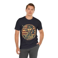 American Gladiator Trump Badge V4 Unisex Jersey Short Sleeve Tee