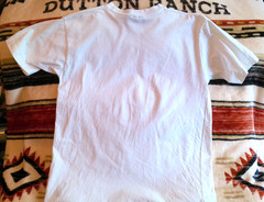J. CREW VTG UNISEX PLAIN TEE SMALL WHITE SSLV CREW NECK USA MADE 100% COTTON
