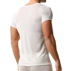 Men’s Breathable Short Sleeve T-shirts Ultra-thin Stretchy Daily Undershirt Tops
