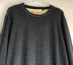 Robert Graham Men’s Sz XL Dark Gray Pullover Tee T-Shirt Long Sleeve 100% Cotton