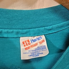 VTG Single Stitch XL Hanes Heavyweight 50/50 Men’s Funny Graphic Crew Neck Tee