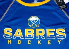 BUFFALO SABRES NHL TEAM APPAREL T SHIRT MENS S L XL 2X LONG SLEEVE NWT POLYESTER