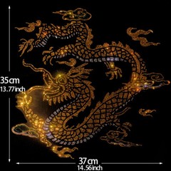 Fashion Trend Dragon Hot Diamonds Rhinestones Black Summer Luxury Men T-Shirt