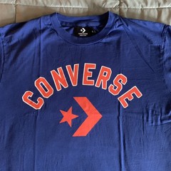 Converse Blue & Orange T-Shirt Size Medium Made In Italy
