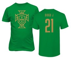 Portugal Soccer #21 Diogo Jota Football Fans Adult and Youth T-Shirt