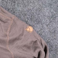 Fjallraven Lappland Merino Henley Mens Medium Brown Long Sleeve Wool Base Layer