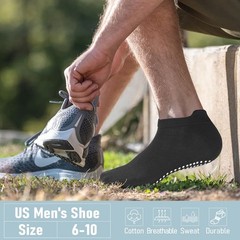 Mens Non Slip Socks with Grips – Anti Slip Socks for Soccer, Yoga, Pilates, H…