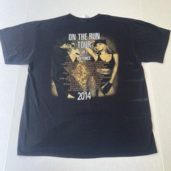 Jay Z & Beyoncé On The Run 2014 Tour Concert Shirt Adult Large Black Vintage