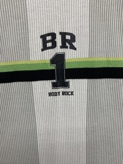 Array Body Rock BR 1 2 Tone Grey Striped T-Shirt No Size Tag See Measurements