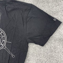 Space X Shirt Mens Small Black Crew Neck Short Sleeve Big Falcon Rocket New