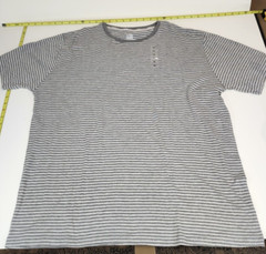 Lot 3Hanes t-shirt Mens XL Shirts 1 Short /2 Long Sleeve Hanes Striped Red White