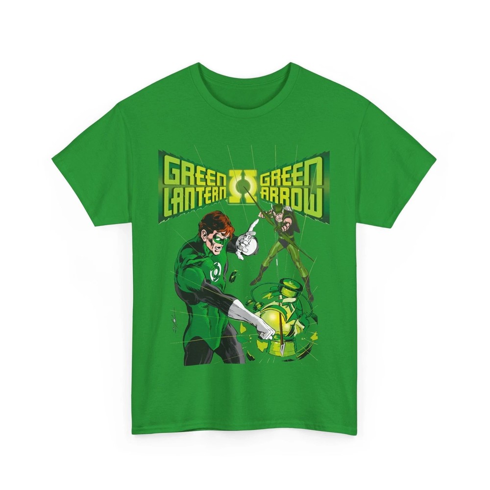 Green Lantern & Green Arrow T-Shirt – Neal Adams Art – 1970s DC Comics
