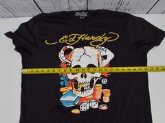 ED HARDY Skull “Take All” T-Shirt Men’s Size Large Crew Neck NWT.