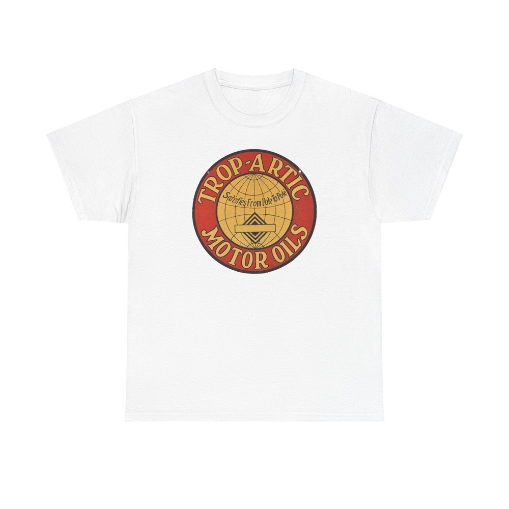 Vintage Inspired Trop-Artic Motor Oils Unisex Heavy Cotton Tee, Classic Car