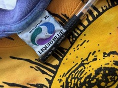 Vintage 1992 Liquid Blue Celestial Sun & Moon T-Shirt – XL – Single Stitch – USA