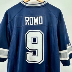 Nike Dallas Cowboys Tony Romo 9 NFL On Field Jersey Mens Large Navy Blue L