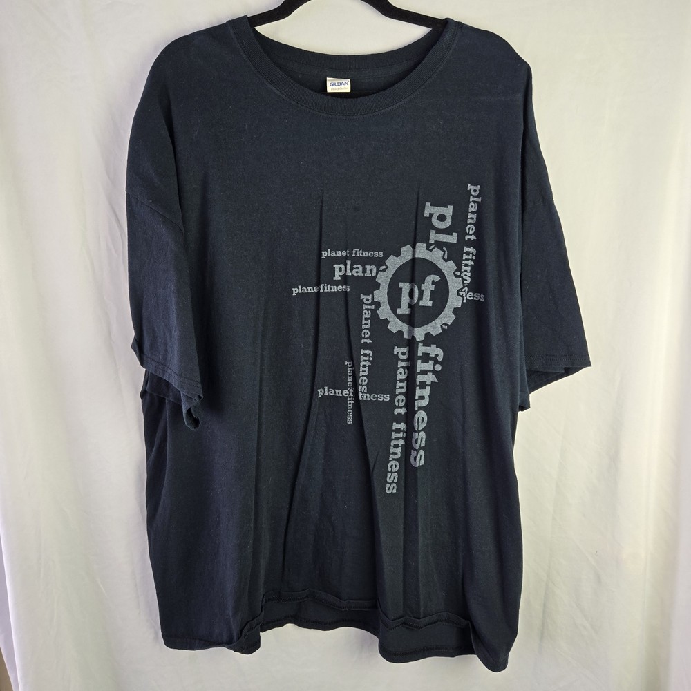 Planet Fitness Gym Black T Shirt Men Size 3XL Workout Goals Lunk Resolution