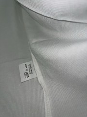 NWT! JMIERR Mens Muscle Slim T Shirt V-Neck Short Sleeve 2 Tone Gray White sz M
