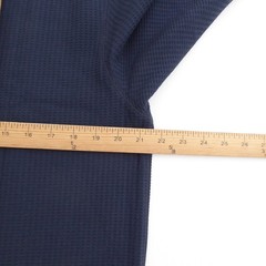 Mack Weldon Mens Shirt Navy Waffle Knit Long Sleeve Cotton Blend Size XL