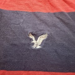 American Eagle Athletic Fit Men’s Small Blue and Red Short Sleeve Shirt