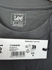 Lee Jeans Men’s Relaxed Graphic T-Shirt Tee Washed Black Size M NWT
