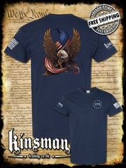 American Flag / Eagle 1776 2-Sided T-Shirt / Patriot Freedom USA 2nd Amendment