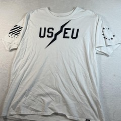 Nike Golf US EU Shirt Mens 2XL White Patriotic Flag Stars Graphic Tee Top