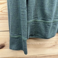 The North Face Shirt Mens Large Green Pullover Cotton Blend Thick Cotton B170