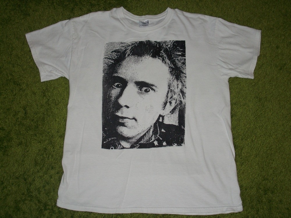 SEX PISTOLS Johnny Rotten T-SHIRT L Buzzcocks Clash Ramones PiL Casey Royer D.I.