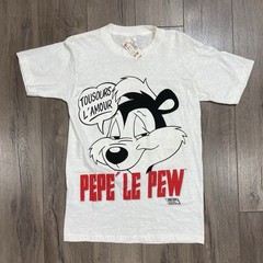 Vintage Looney Tunes Pepe Le Pew Love T Shirt Single Stitch Adult Sz Large NWT