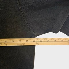 Carhartt Black Waffle Knit Thermal Shirt Mens Tall L Spell Out Logo Vintage K253