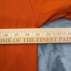 Vintage Deer Camp Hunting Graphic T Shirt Orange Fruit of the Loom L