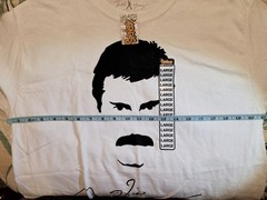 Official Freddie Mercury Queen White T-Shirt Size Large Brand New With Tags Spen