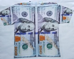$100 Bill T Shirt pantone powder galaxy legend bred money cash dollars
